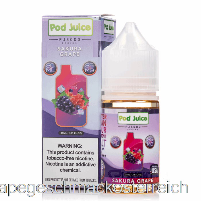 Sakura-Traube – Schotensaft PJ5000 – 30 Ml, 55 Mg Vape-Geschmack